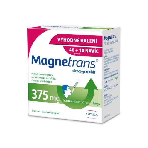 Magnetrans 375mg 40+10 tyčinek granulátu